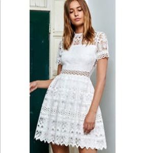 Alexis Lula Lace Dress with sheer panels